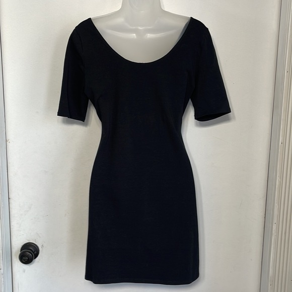 Xhilaration Little Black Short Sleeve Dress - Picture 3 of 7